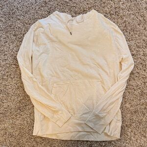 J Crew Cream Long Sleeve Hoodie